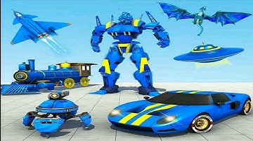 Multiple Robot Transform 2022: Car Robot Train Dragon Plane Game - Android iOS Gameplay