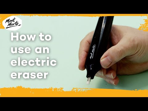 How to add highlights to a drawing with an electric eraser 