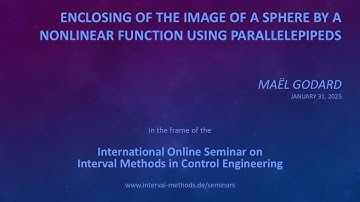 Enclosing of the Image of a Sphere by a Nonlinear Function Using Parallelepipeds