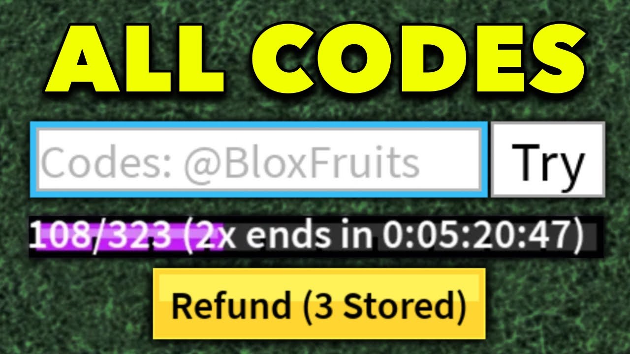 SEPTEMBER] ALL 17 DOUBLE xp codes in 1 minute.. (Blox Fruits