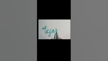 Writing Name "Tejaswini" in Cursive Writing | #shorts #calligraphy