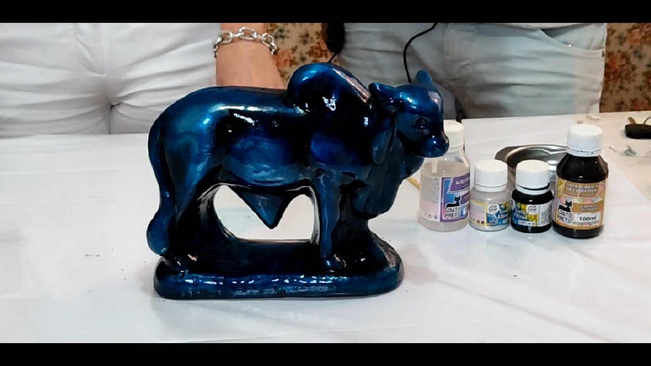 Pintura Metalizada em Gesso