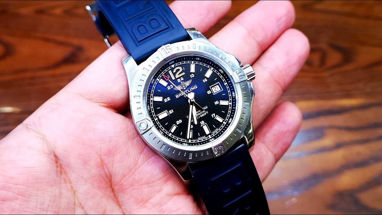 [Review Đồng Hồ] Breitling Colt Chronometer Black Rubber Strap A17388 ...