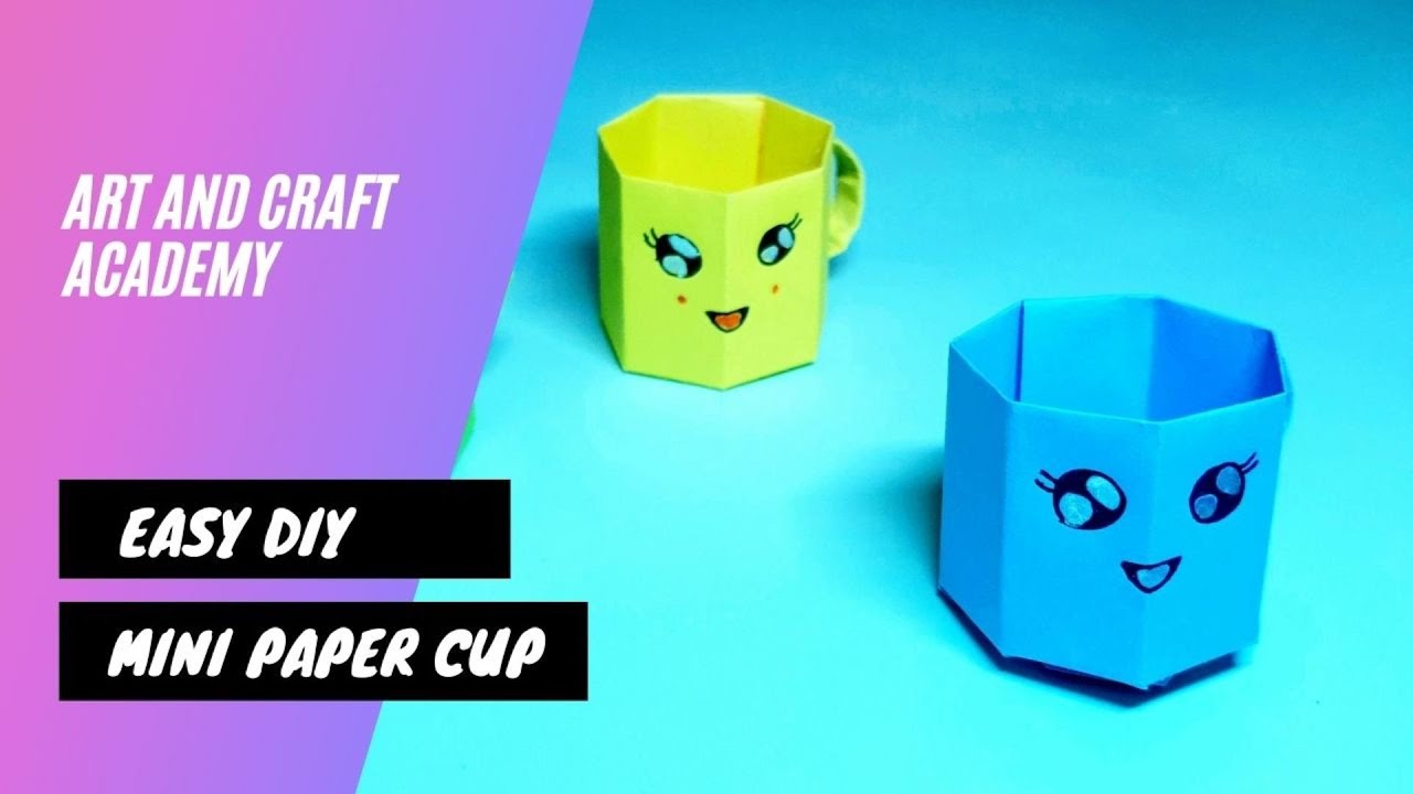 how to make origami cup easy - paper cup craft ideas - 5 minute crafts ...