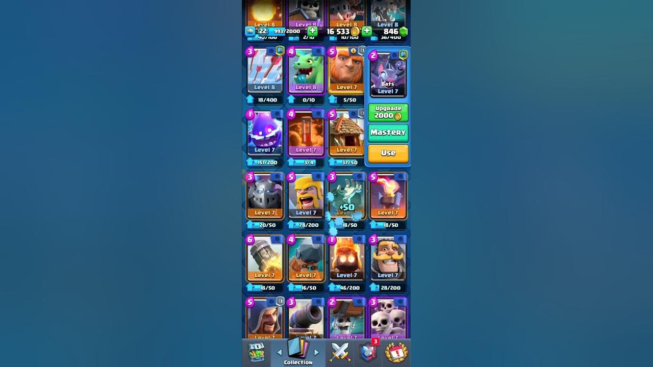 Lot of upgrades. Mastery points rewards balloon clash royale YouTube