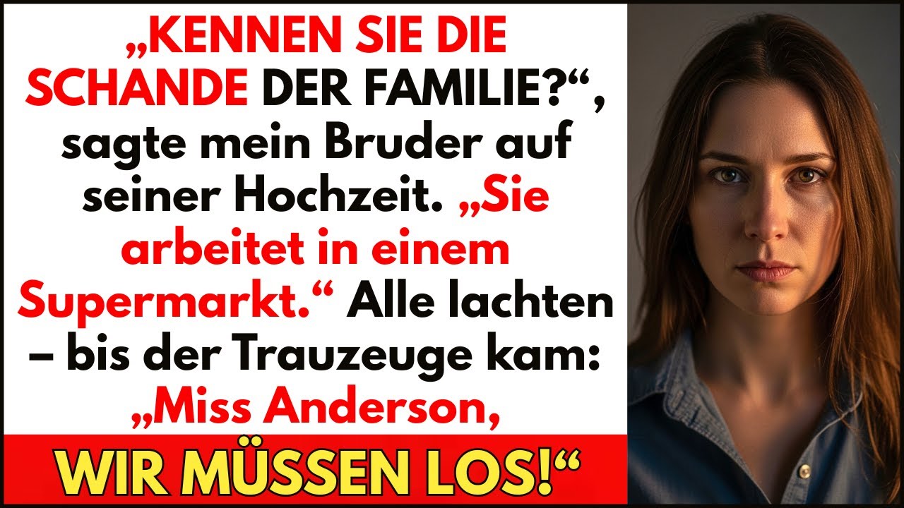 Bei seiner Hochzeit nannte mich mein Bruder ‘die Schande der Familie’ – bis der Trauzeuge sprach.