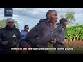 Training with marathoners in Kenya