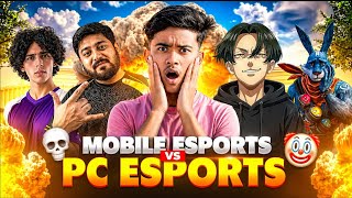 NO SKILL IN MOBILE? 😡 PC Pros vs Mobile Esports GW Manish  who is Real king 