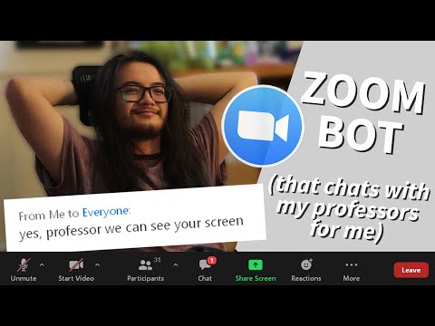 I made a zoom bot to participate in my classes for me