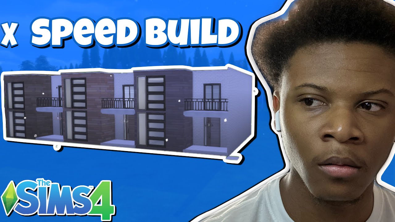 “ASMR” Building a TOWNHOUSE COMPLEX in The Sims: Speed Build - YouTube