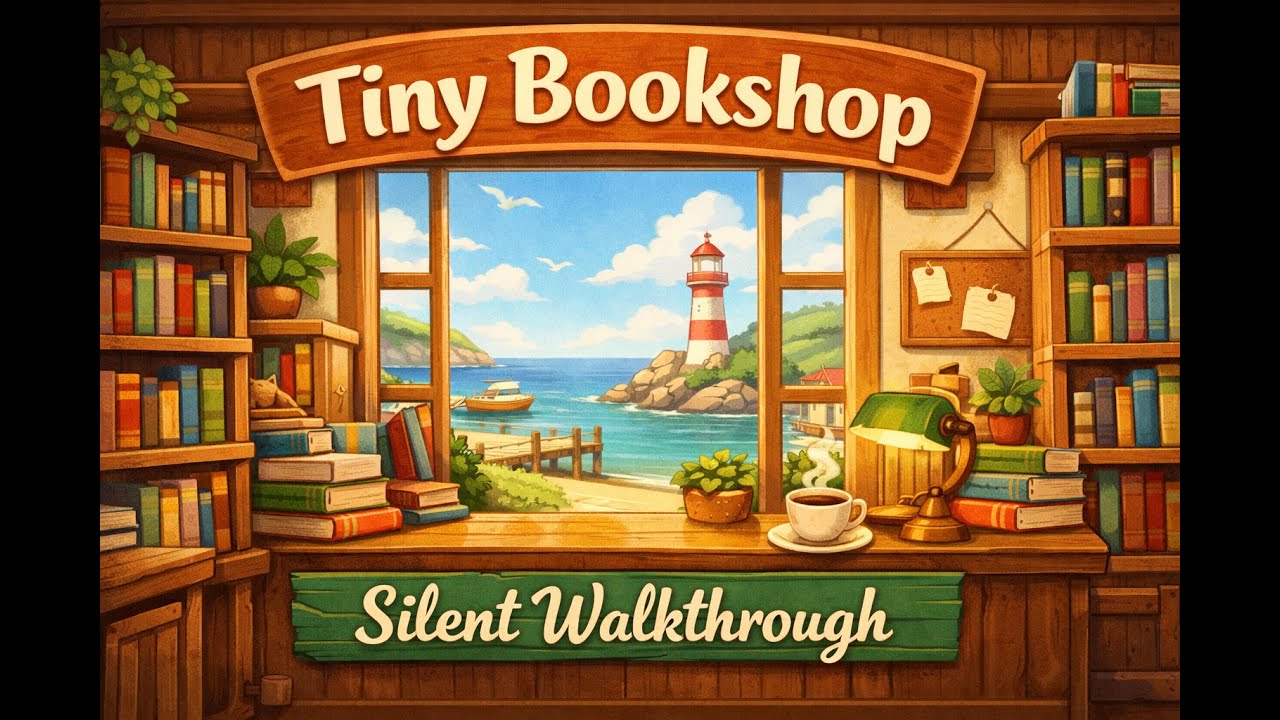 Tiny Bookshop — Moving to a New Place | Silent Gameplay | Relaxing Cozy LIVE