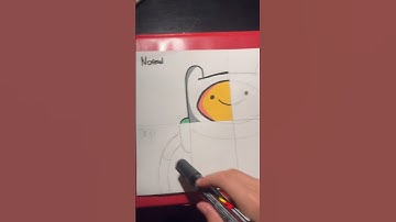 Drawing Finn in 4 different style pt.2 !(adventure time) #capcut #dessin #art #poscamarkers