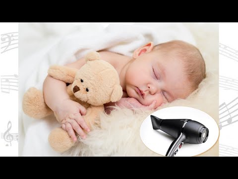 White noise hair dryer noise make baby sleep - YouTube