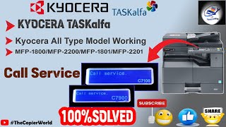 Celebrity Call Service C7100 /C7900 Error Code Kyocera Taskalfa 2200/1801 Series ||Call Service C7100 /C7900 Profile