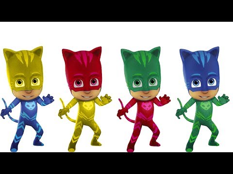 Wrong Colors PJ Masks Nursery Rhymes Crying Baby Funny Wrong Heads video Learning Colors for Kids