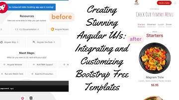 Creating Stunning Angular UIs Integrating and Customizing Bootstrap Free Templates | Restaurant App
