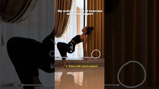 Hip activation, mix of exercises with hand support #gym #gymnast #workout