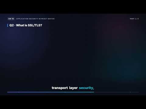 Secure Coding & SSL/TLS in React Native | React Native Interview (15.1)