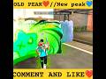 OLD PEAK❤ VS NEW PEAK💙#shorts #freefire #shortvideo #foryou #sad #gaming