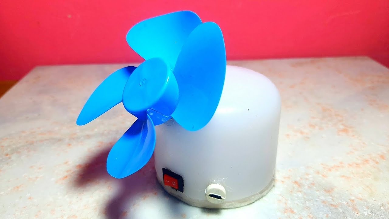 Mini Fan Make How to make a mini fan - YouTube