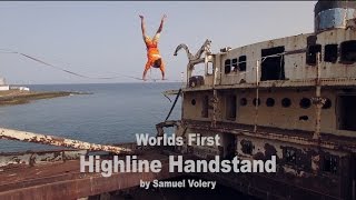 Worlds First Highline Handstand - Lanzarote Adventure Series onLINE #2