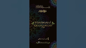 Surah Maryam (Ayah 11~12) سوره مریم (آیه ۱۱~۱۲) قاری شریف مصطفی
