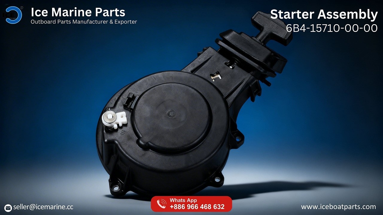 🔧 Starter Assembly | OEM 6B4-15710-00-00 | For Yamaha 9.9–15 HP 2-Stroke