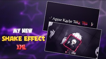 My New Shake Effect Xml | Trending Shake Effect And Lyrics Vedio Xml | Alight Motion | Emon Editz