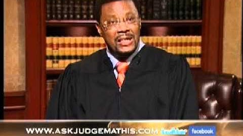 Ask Judge Mathis - October 10, 2011