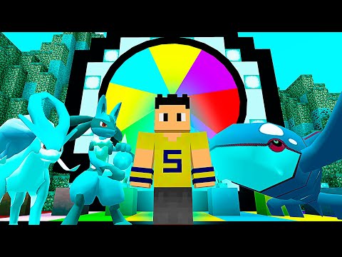 ROLETA POKÉMON NO MINECRAFT!! 