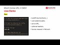 7. Attach License URL in DASH. setProtectionData