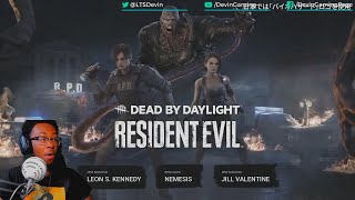 ITS HERE!!!-Dead by Daylight | Resident Evil | Reveal Trailer (REACTION)