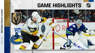 Golden Knights @ Canucks 4/3 | NHL Highlights 2022
