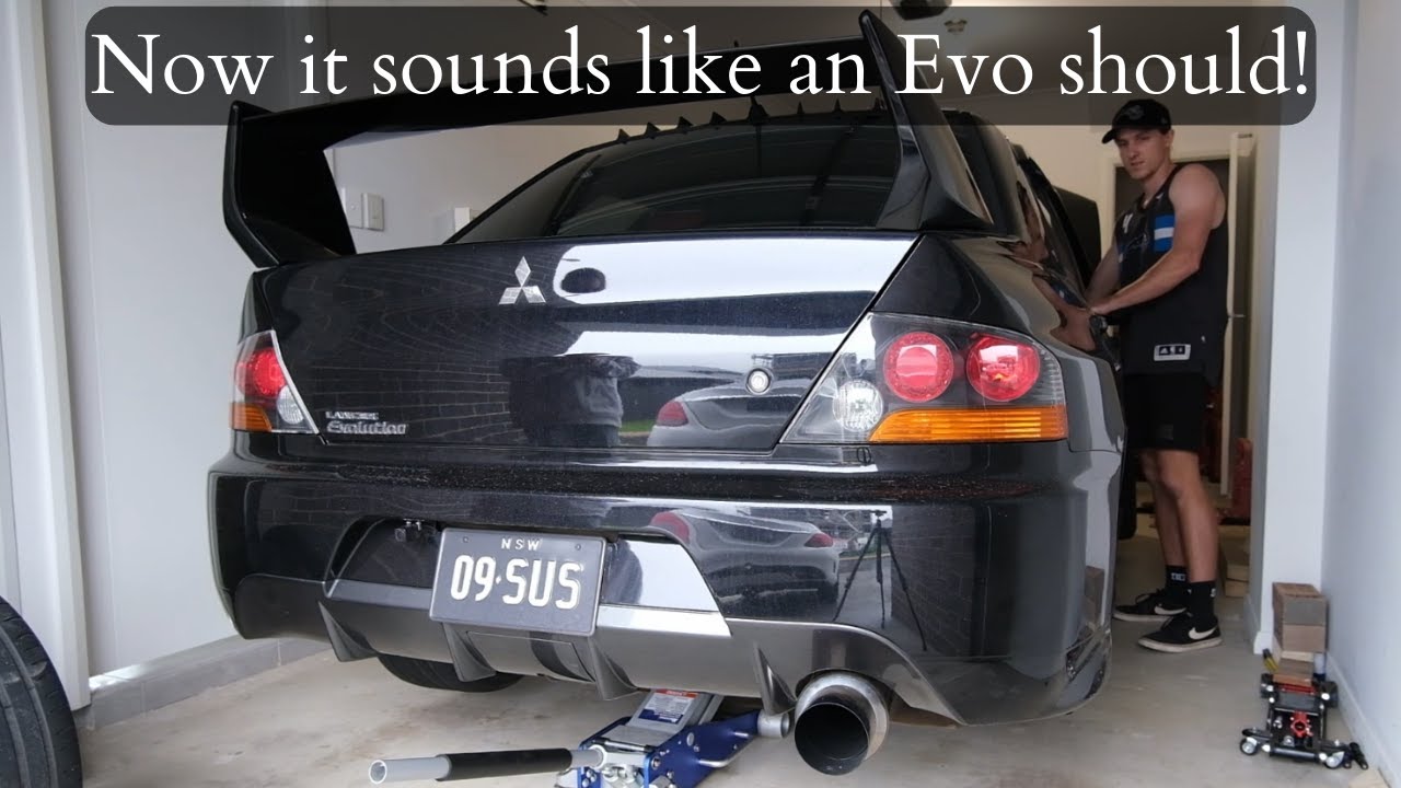 THIS is how an Evo should sound! Invidia exhaust install YouTube