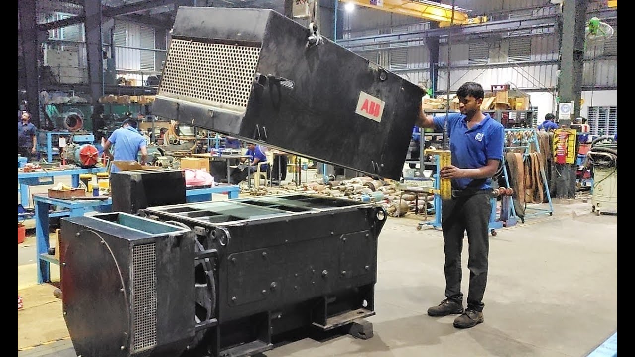 3000 RPM ABB Motor Service Work.