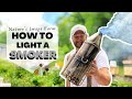 How to light a honey bee smoker