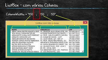 ListBox com mais de uma coluna