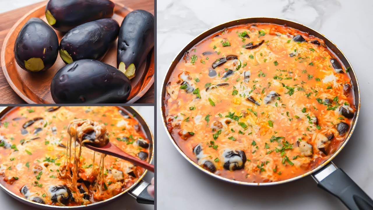 طاسه البتنجان للمستعجلين هاتتاكل ف دقايق ماتتخيلوش لذيذه قد ايه