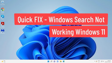 Quick FIX - Windows Search Not Working Windows 11