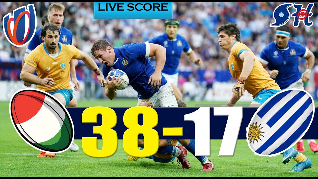 ITALY vs URUGUAY Rugby Live Score and Play by Play Wallabies vs Flying Fijians Rugby World Cup 2023