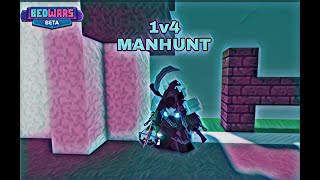 Bedwars MANHUNT #1 (SERIES OF 5)(Robux Giveaway Depends on likes and views)