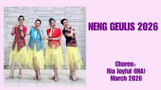 NENG GEULIS 2026  Line Dance (demo) Chor : Ria Joyful (INA) March 2026
