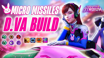 Micro Missiles D.Va Build is Actually BROKEN – Overwatch Stadium!