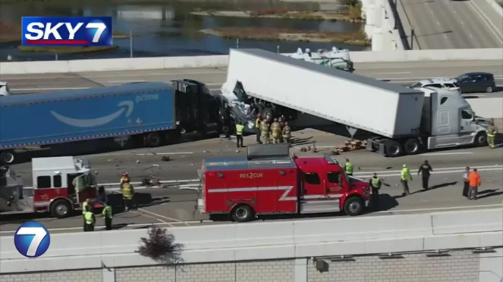 Chain-reaction crash leaves 1 dead on I-75 in downtown Dayton | WHIO-TV