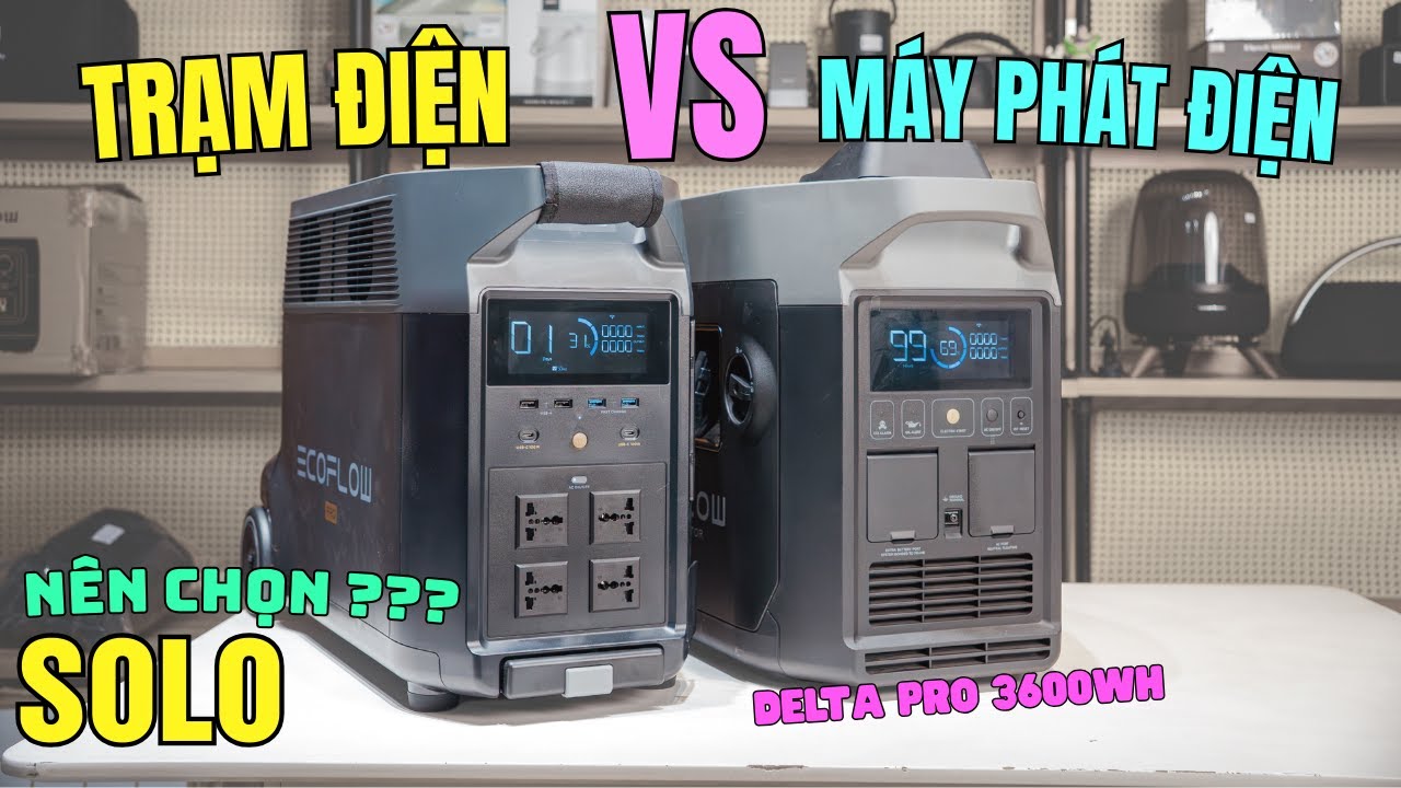 🎥 Nên chọn Trạm Điện hay Máy Phát Điện -  EcoFlow — Video review, click xem trên YouTube
