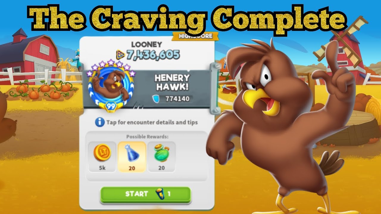 Looney Tunes World of Mayhem l R&D Boss Henery Hawk The Craving - YouTube