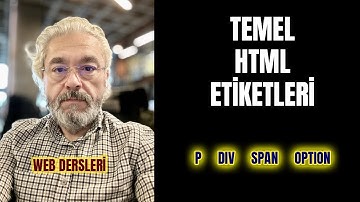 WEB DERSLERİ: TEMEL #HTML ETİKETLERİ