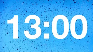 timer - 13 minute countdown with rain sounds .