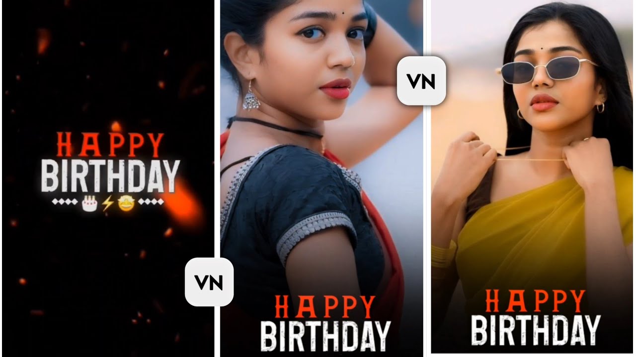 VN video editing Birthday Status | Birthday video vn Template 