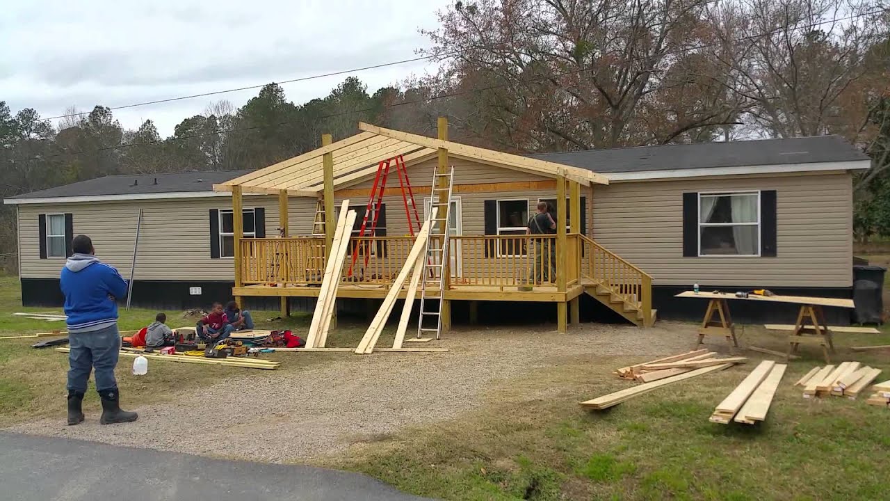 deck roof...framing it up. - youtube